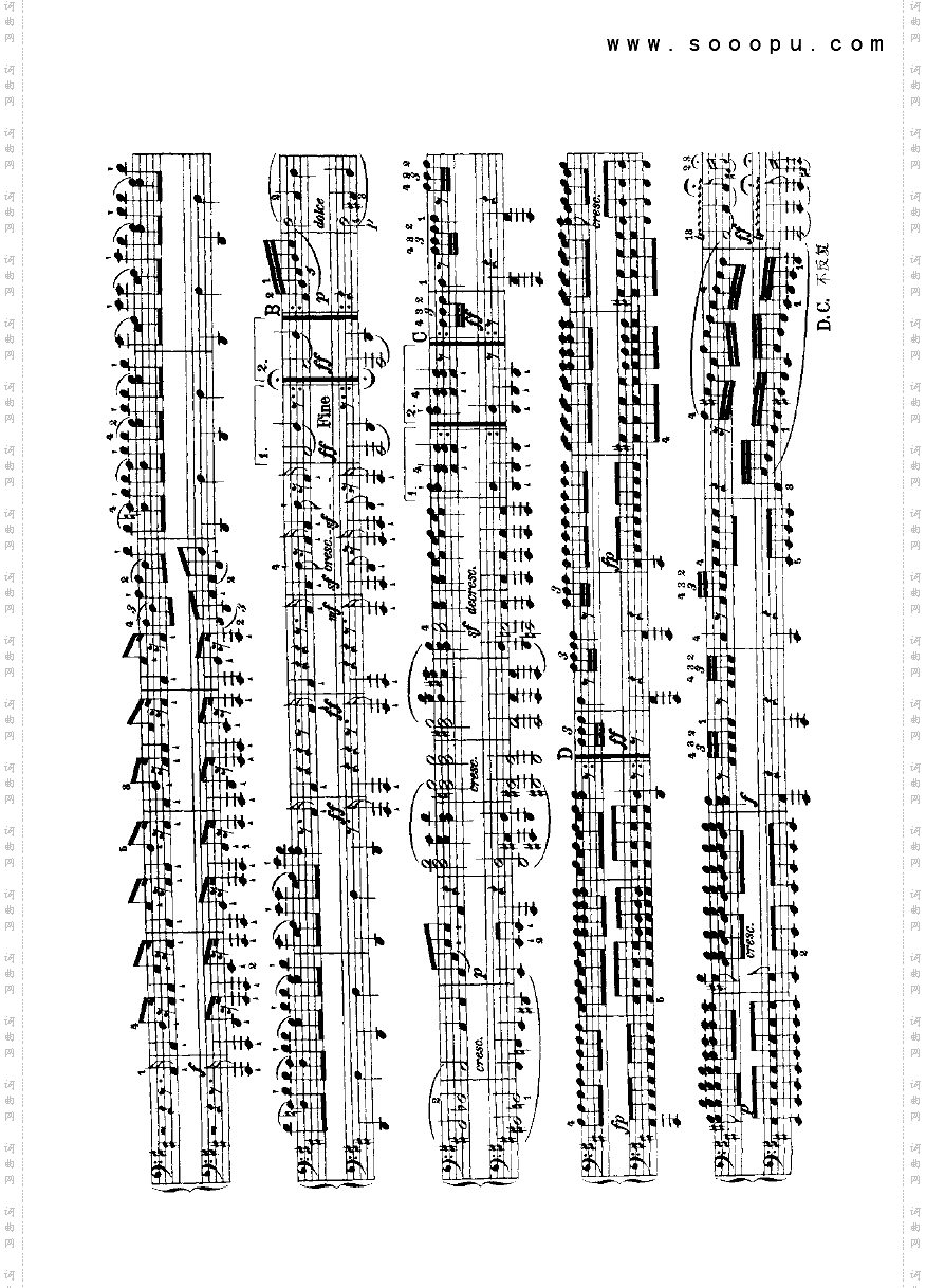 进行曲—四手联弹键盘类钢琴