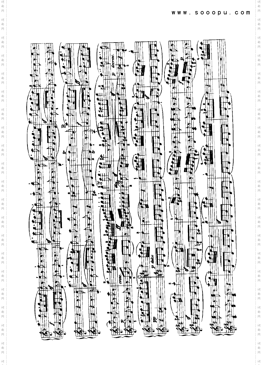 变奏曲2—四手联弹键盘类钢琴