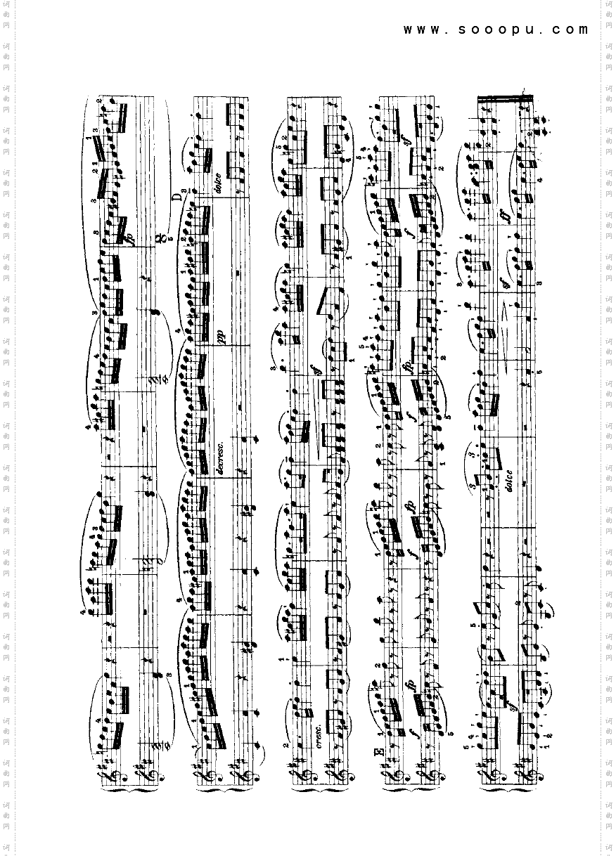 变奏曲2—四手联弹键盘类钢琴