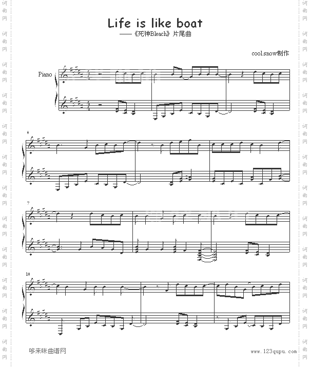 Lifeislikeboat-《死神Bleach》片尾曲