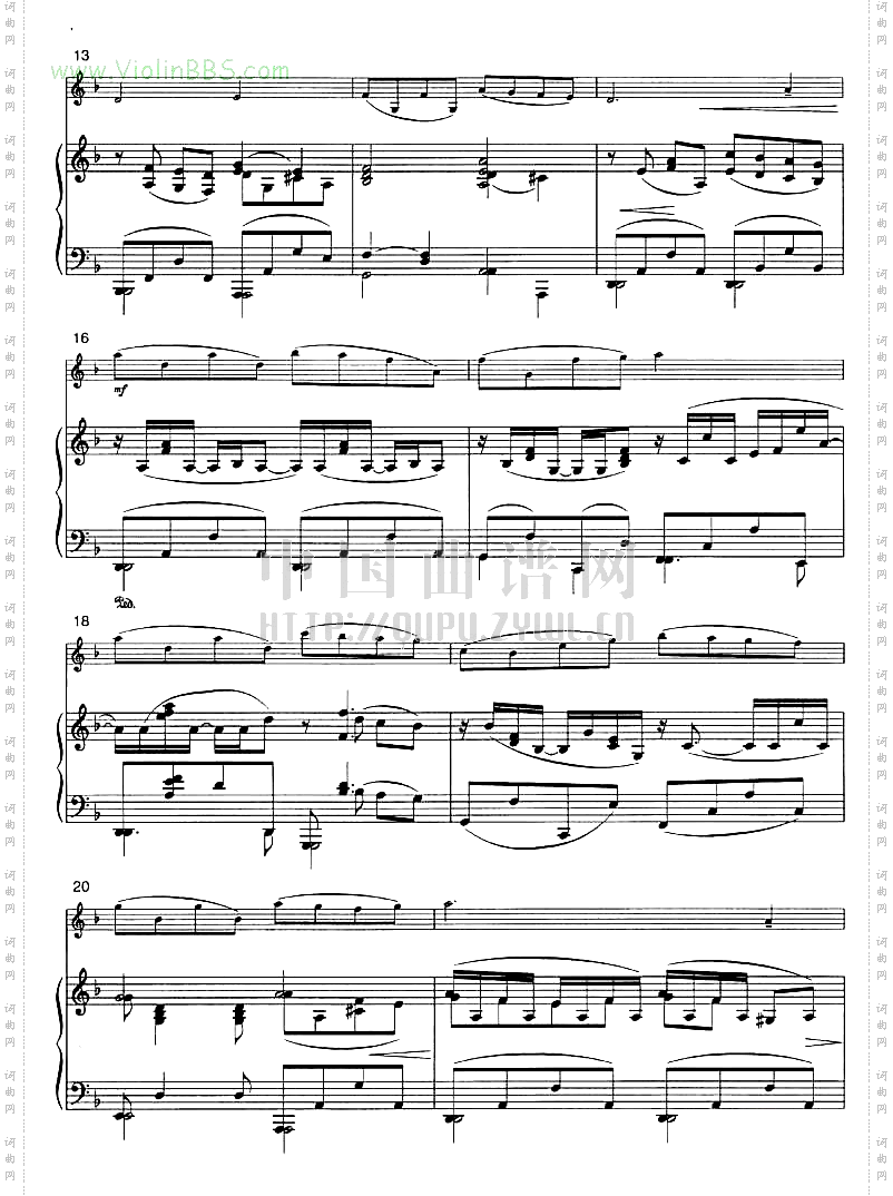 辛德勒名单约翰·威廉姆斯主题曲+钢琴伴奏谱