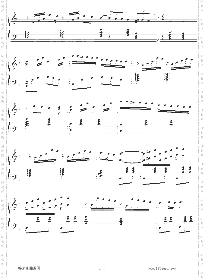 月光下的广场-琴辉