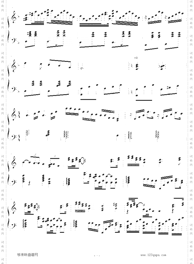 月光下的广场-琴辉