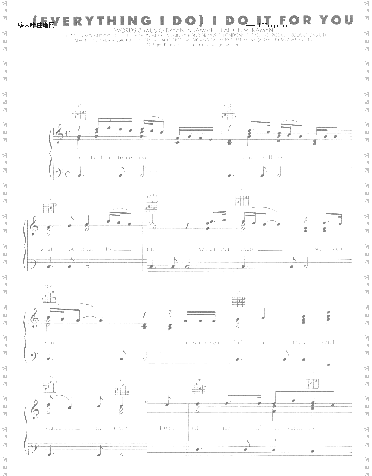 EverythingIDoDOItForYou-弹唱版-BryanAdams