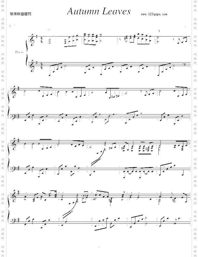 Autumn Leaves_钢琴风格-其他侠名