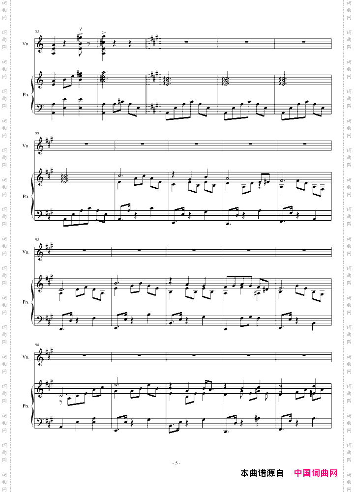 A小调舞曲ForPianoAndViolin