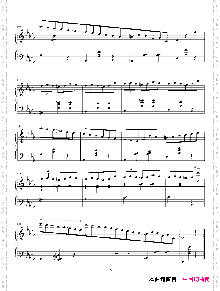 降D大调华丽圆舞曲小狗圆舞曲