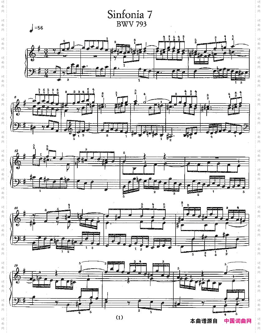Sinfonia7BWV-793