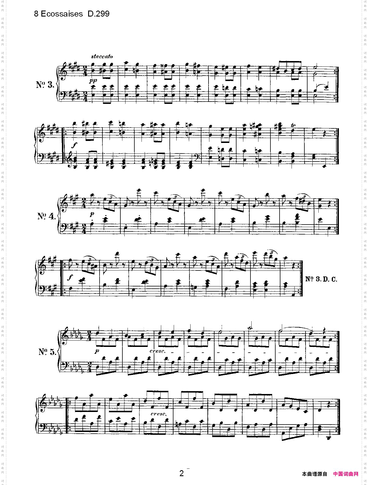 8EcossaisesD.299