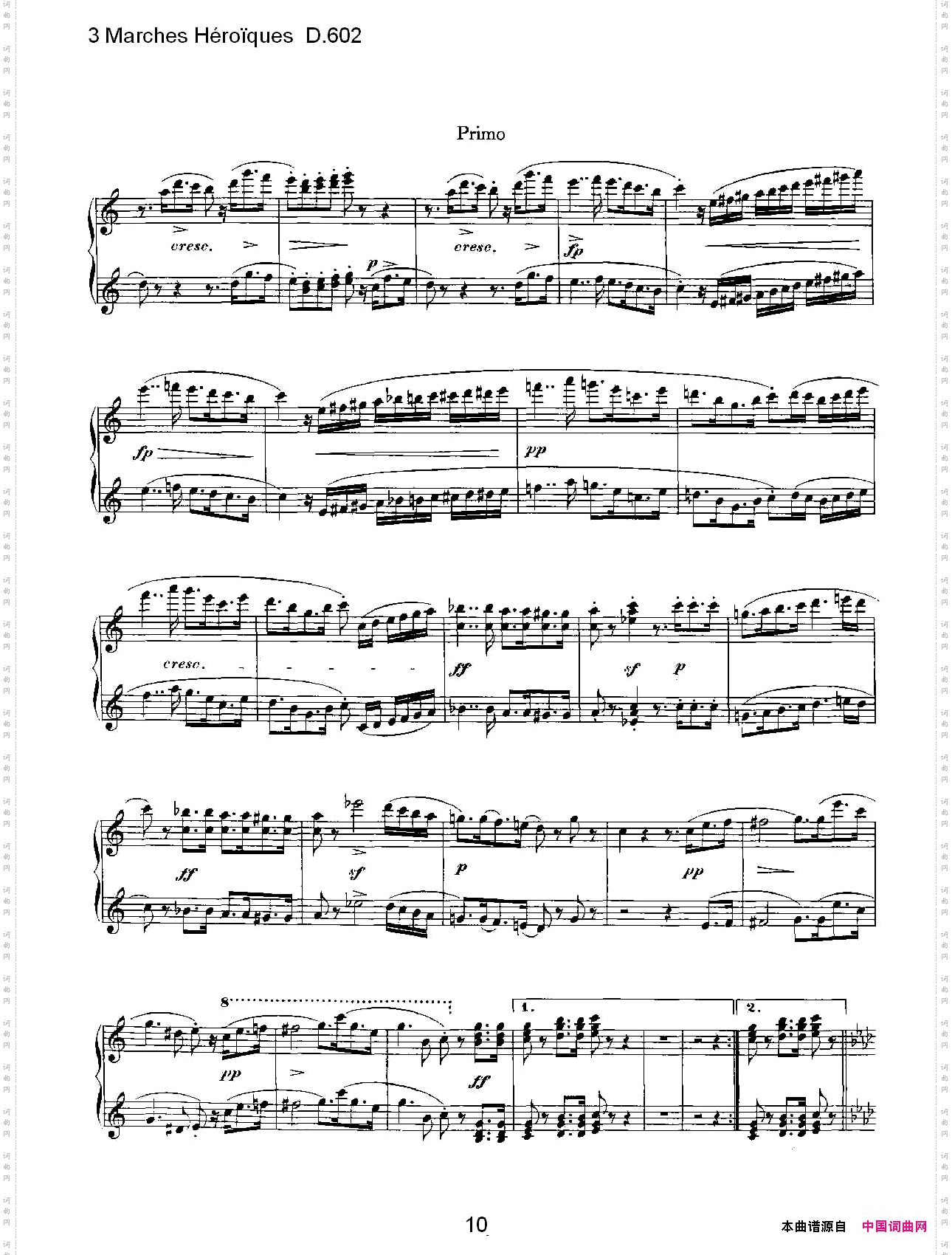 3MarchesHéro&iuml;quesD.6023进行曲Héro&iuml;quesD.602