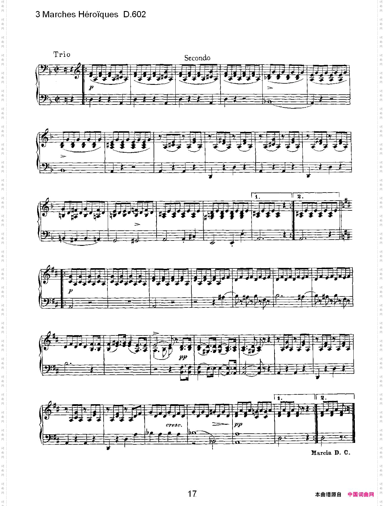 3MarchesHéro&iuml;quesD.6023进行曲Héro&iuml;quesD.602
