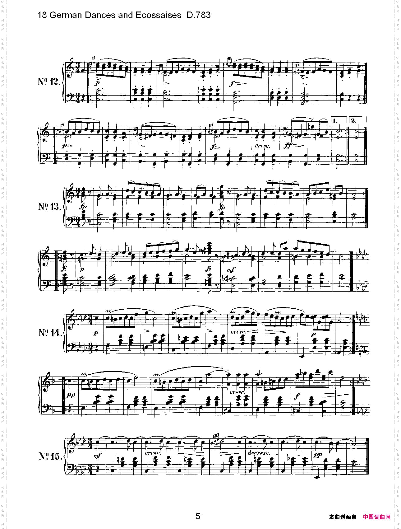 18GermanDancesandEcossaisesD.78318德国舞曲与EcossaisesD.783
