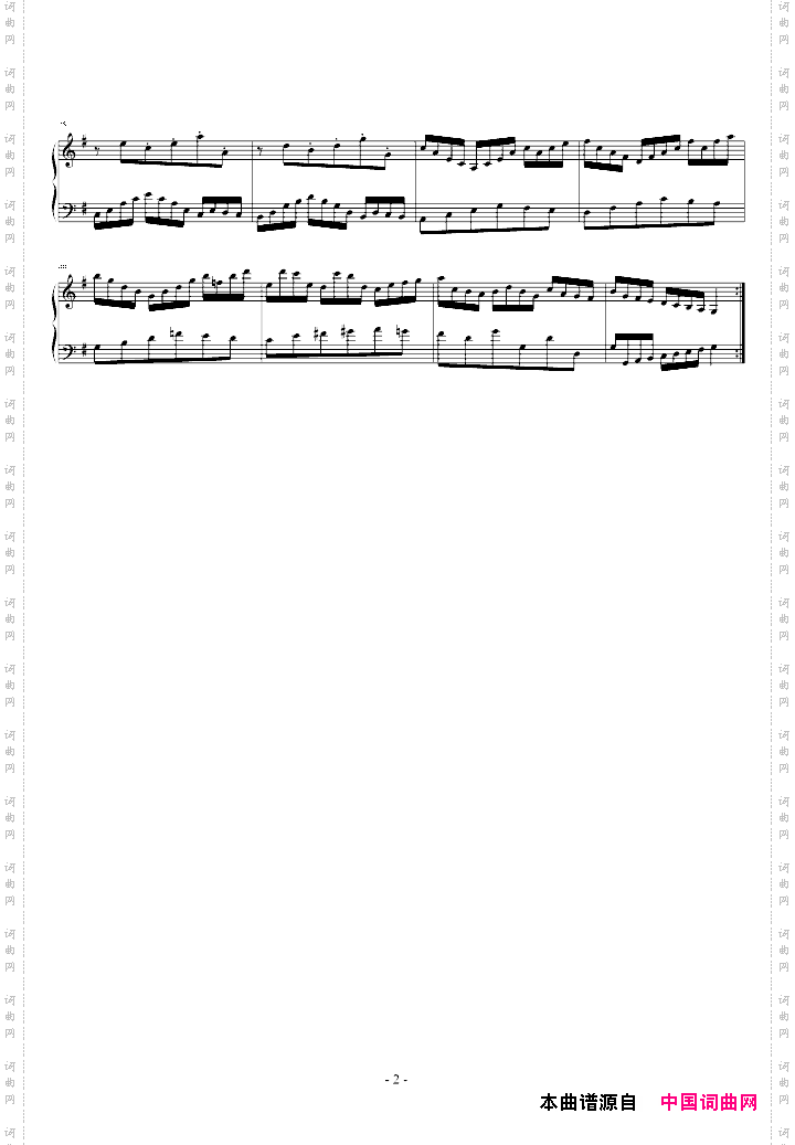 GoldbergVariation哥德堡变奏曲-Var.1