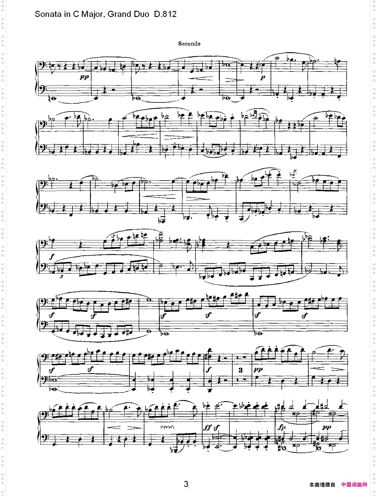 SonatainCMajor,GrandDuoD.812Ｃ大调奏鸣曲，盛大的二重奏D.812一
