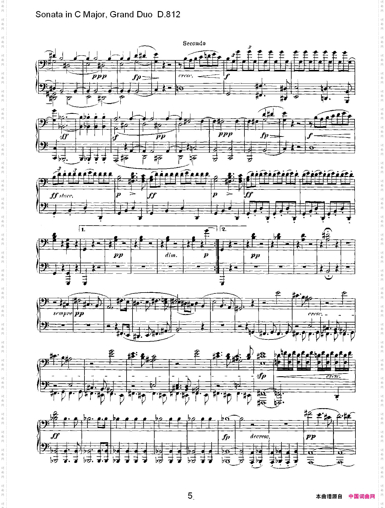 SonatainCMajor,GrandDuoD.812Ｃ大调奏鸣曲，盛大的二重奏D.812一
