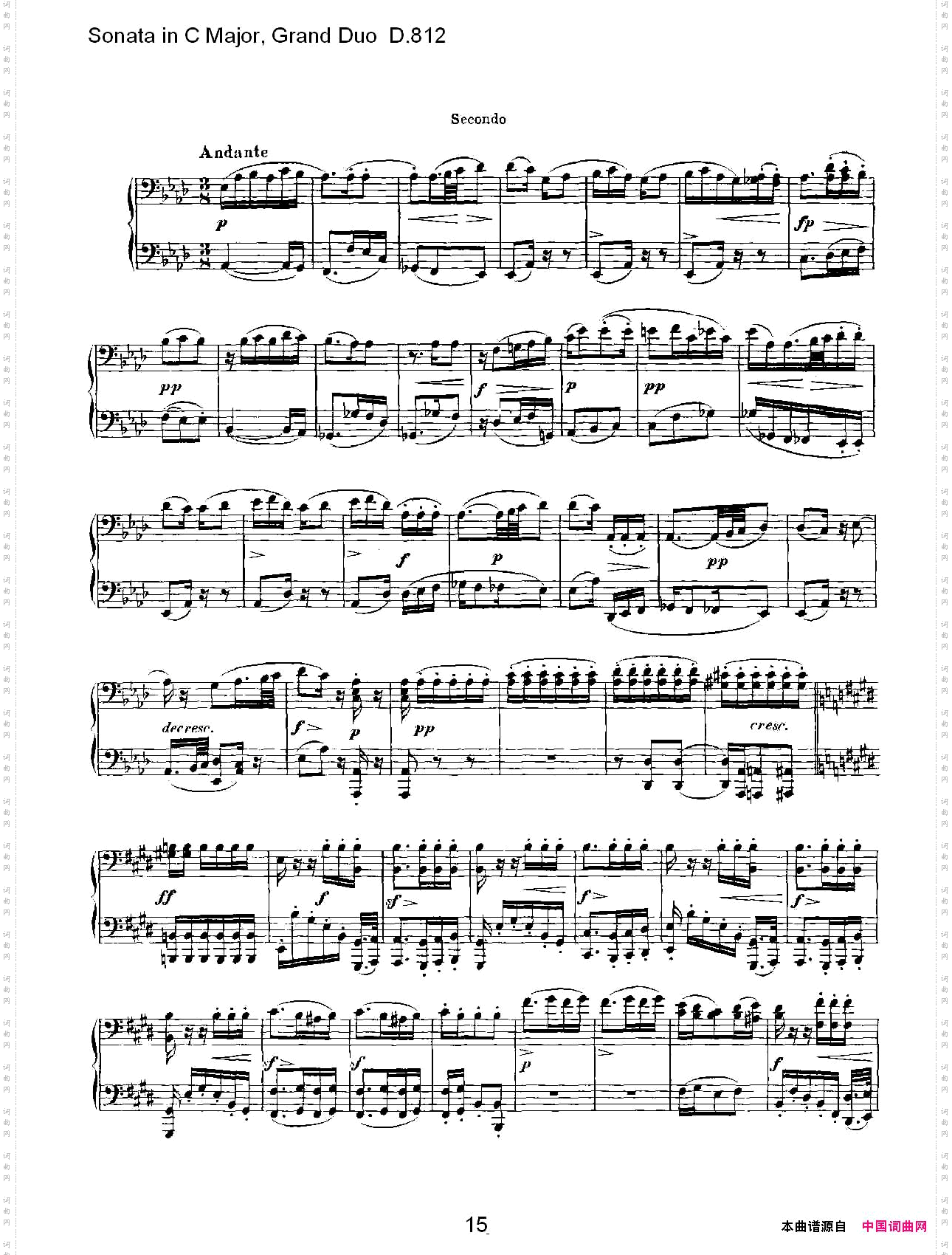 SonatainCMajor,GrandDuoD.812Ｃ大调奏鸣曲，盛大的二重奏D.812一