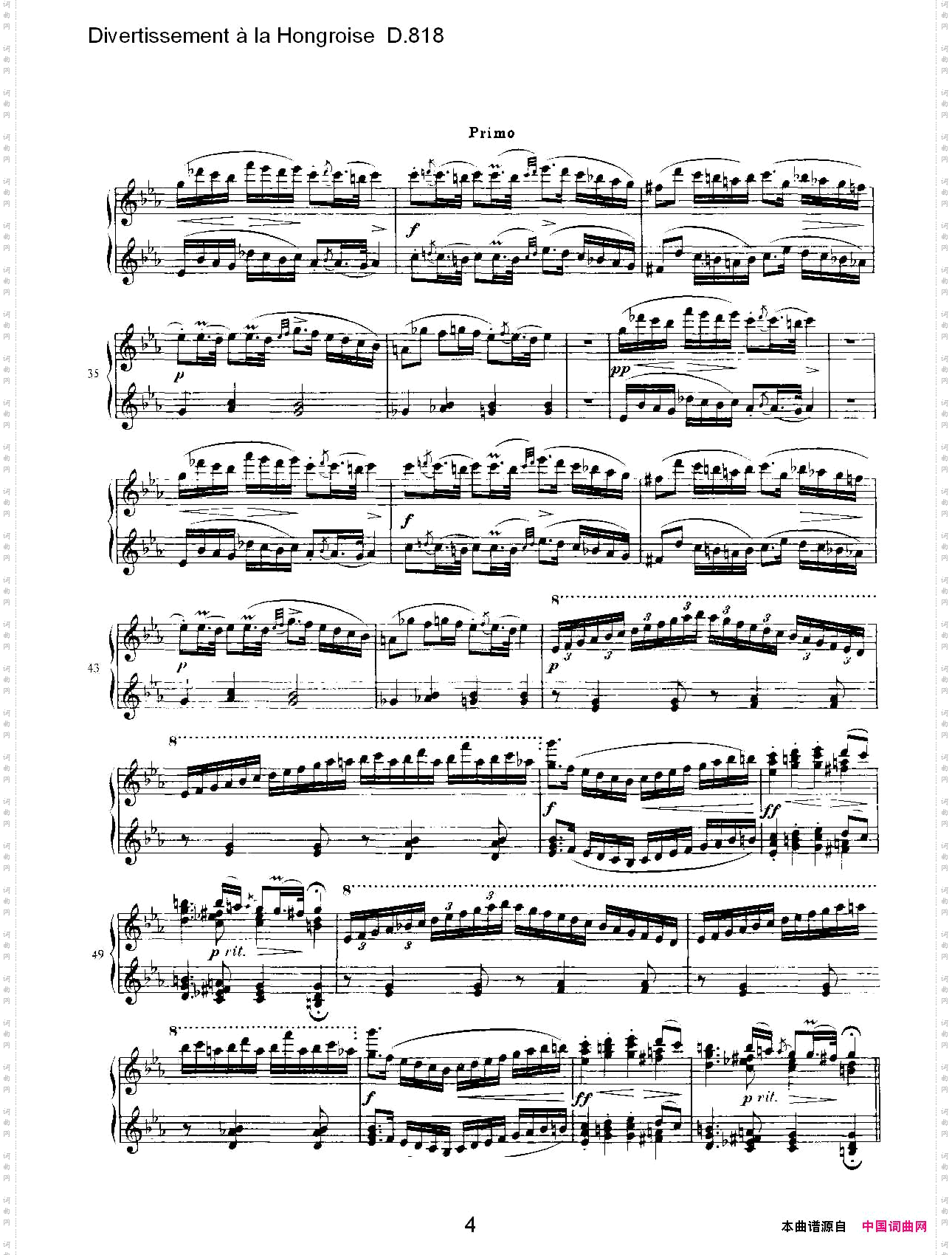 DivertissementàlaHongroiseD.818