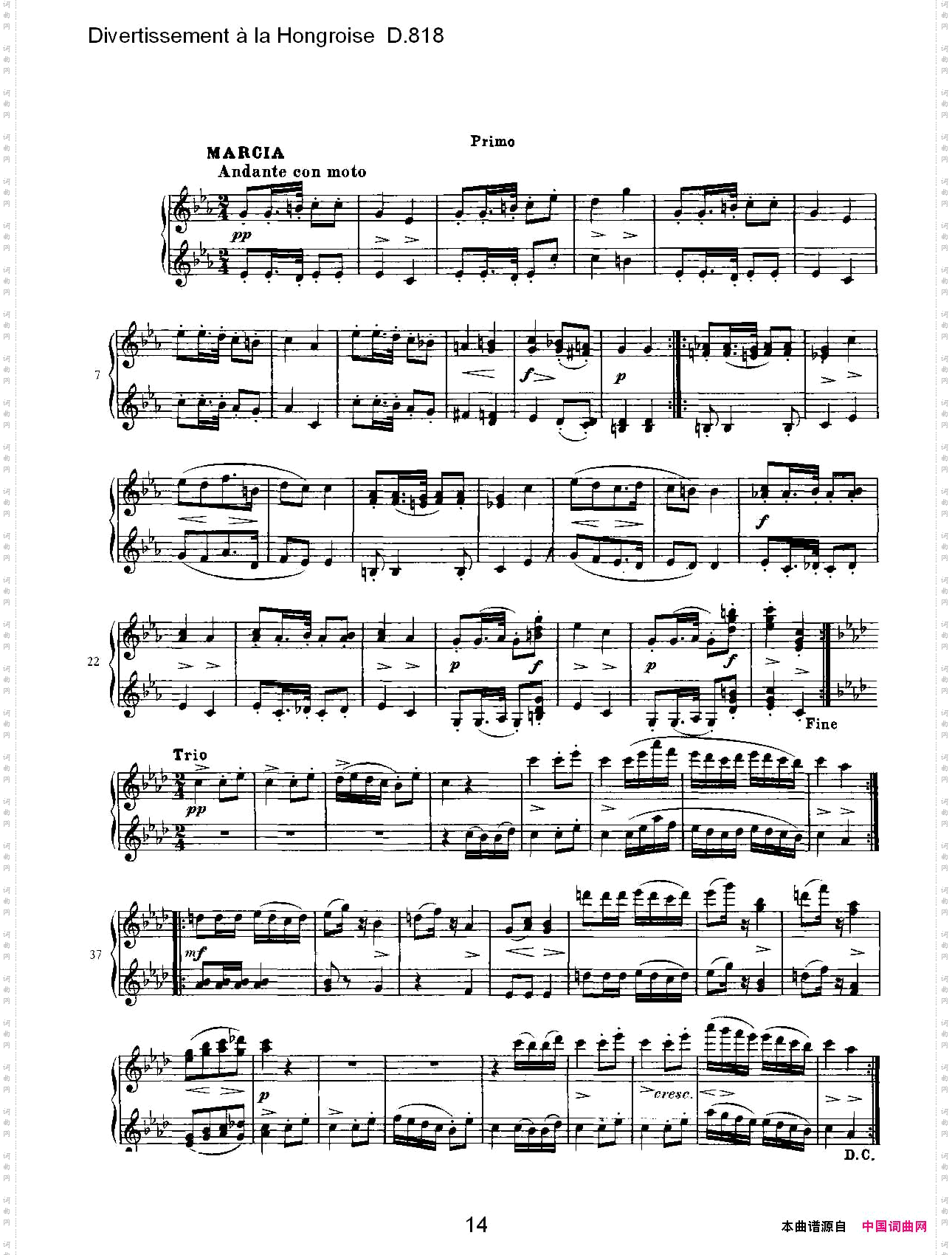 DivertissementàlaHongroiseD.818