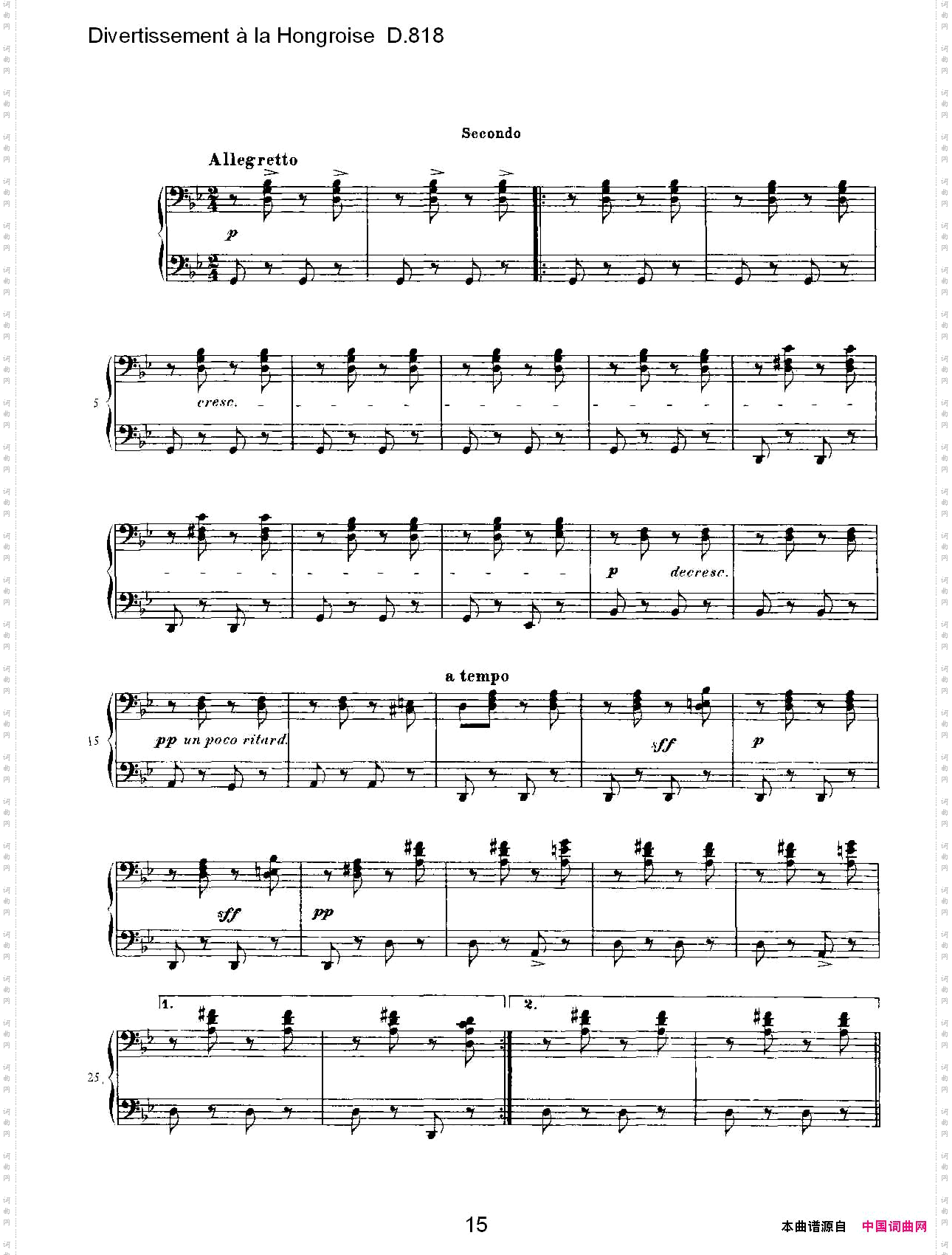 DivertissementàlaHongroiseD.818