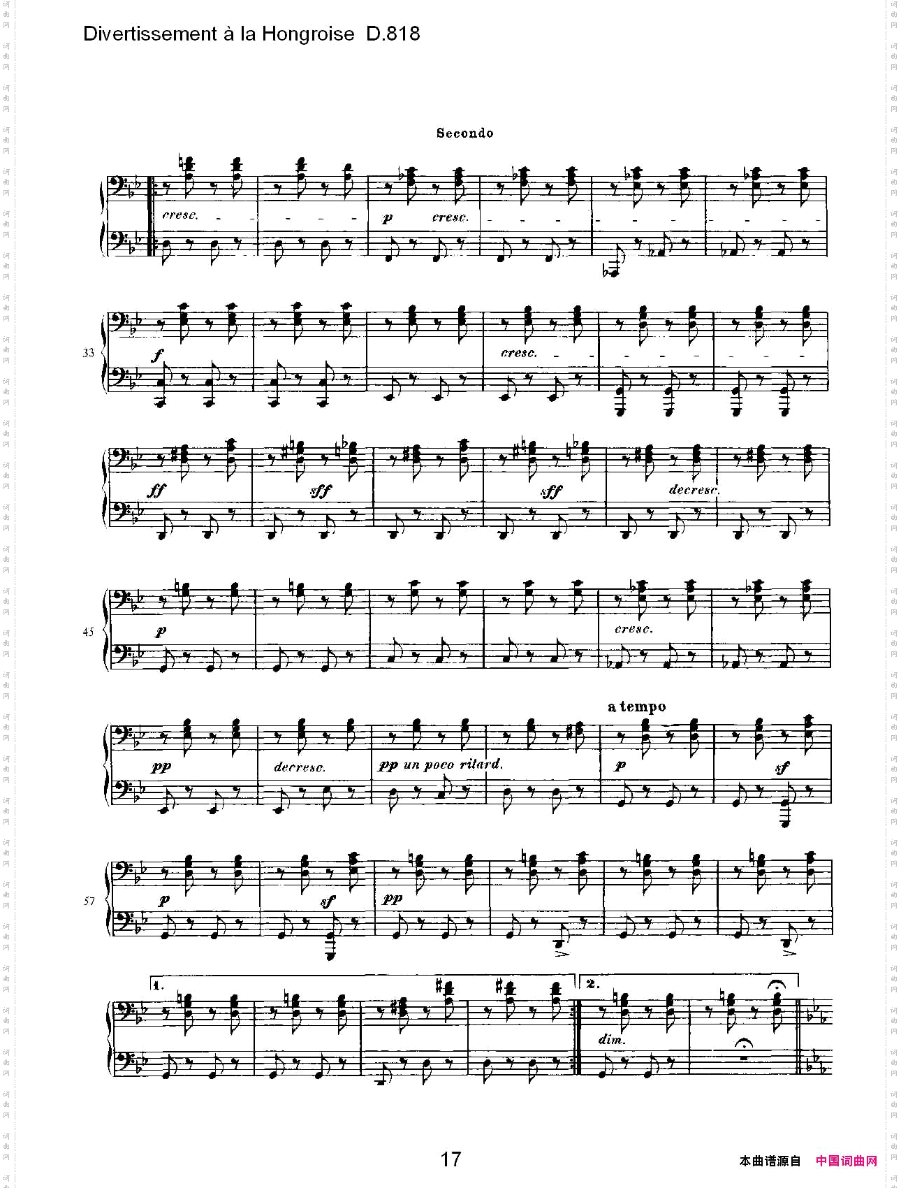 DivertissementàlaHongroiseD.818