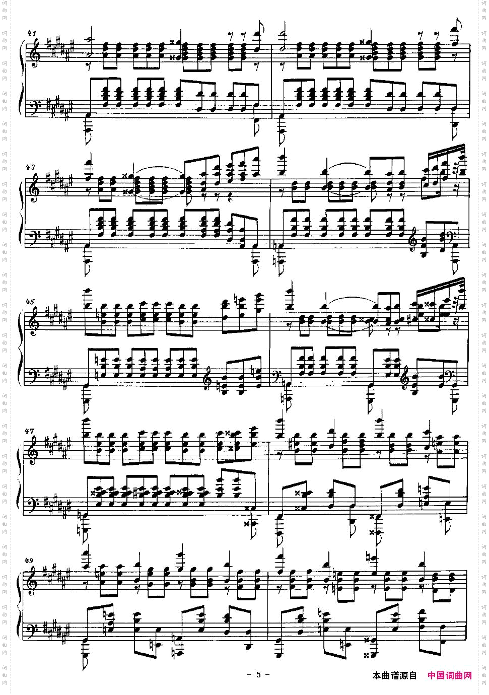 Etude斯克里亚宾练习曲作品8降d小调练习曲第12首