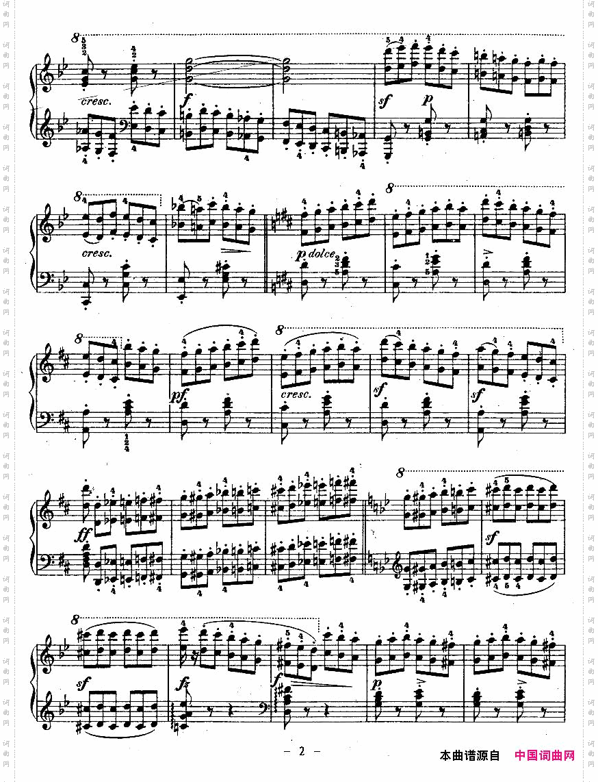 《车尔尼钢琴八度练习曲》OP.553-5