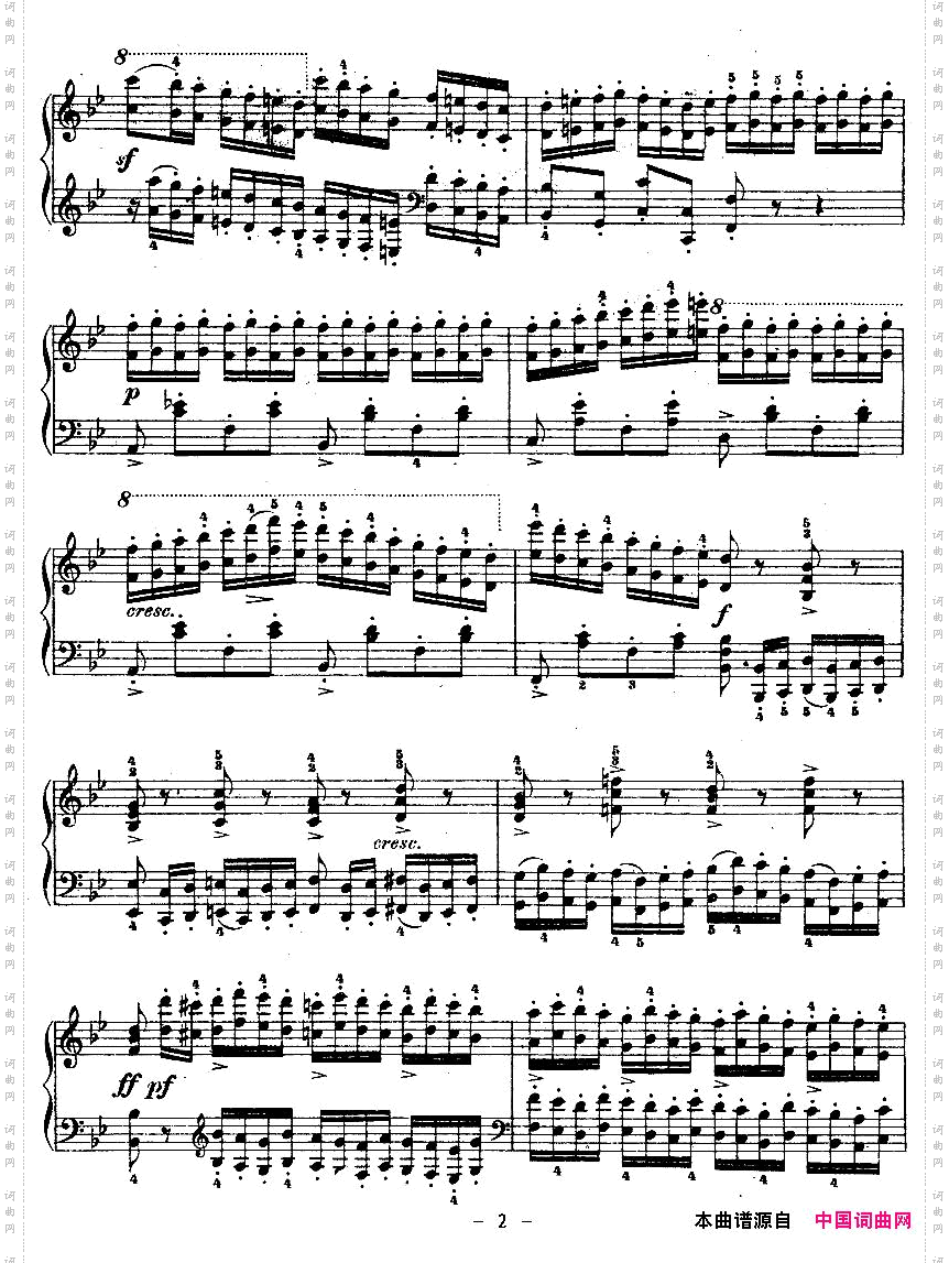 《车尔尼钢琴八度练习曲》OP.553-6
