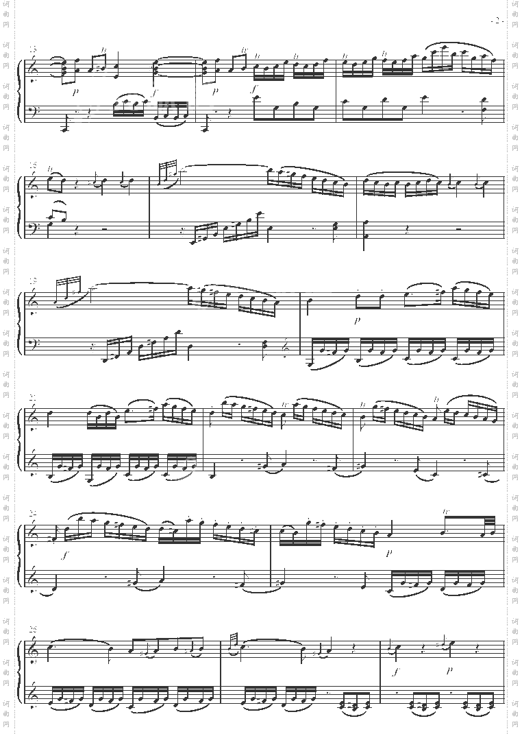 奏鸣曲SonatasK279Mvt.1