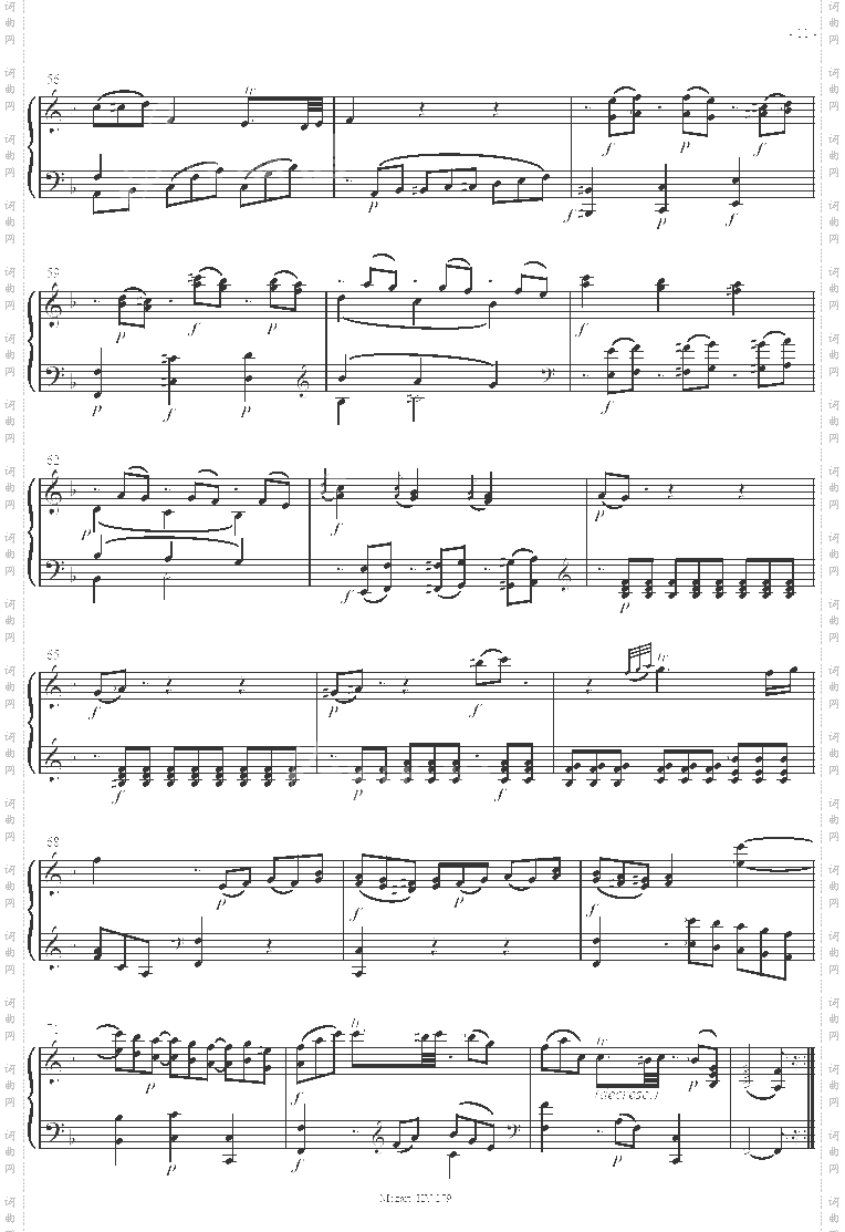 奏鸣曲SonatasK279Mvt.2