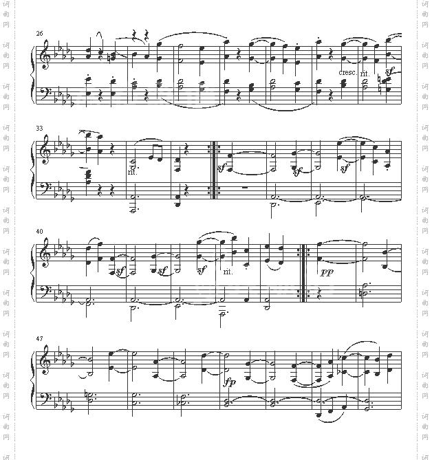 贝多芬《月光》第二乐章