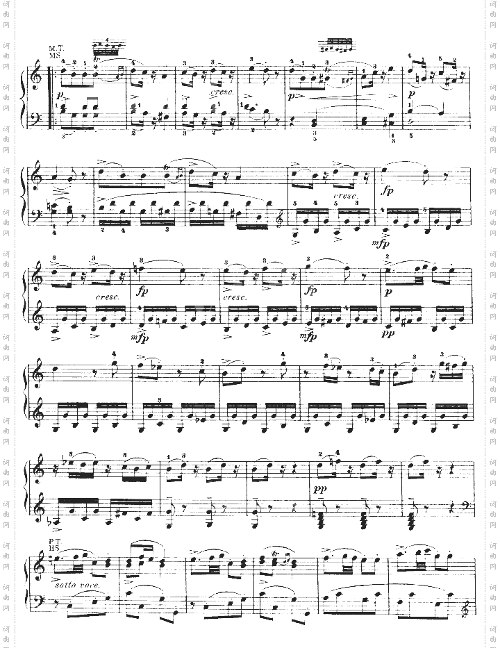 钢琴奏鸣曲kv330