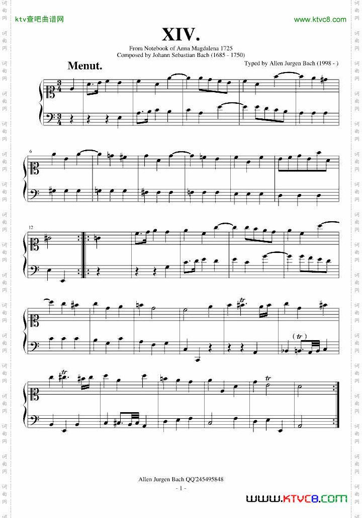 C大调小步舞曲