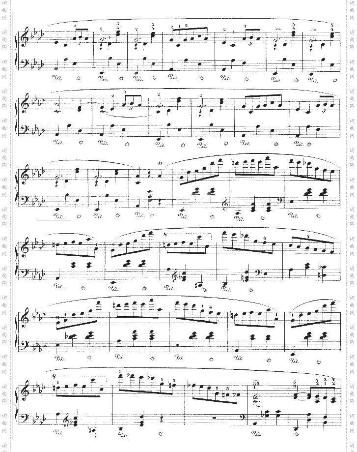 降A大调圆舞曲作品42