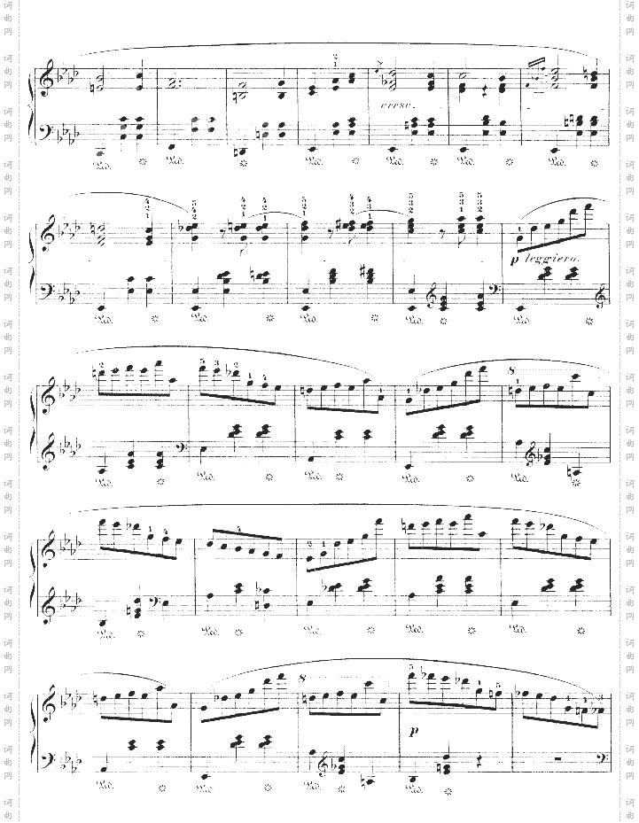 降A大调圆舞曲作品42