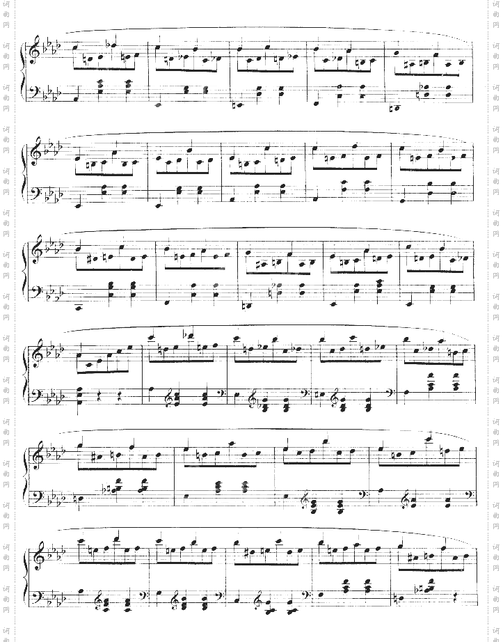 降A大调圆舞曲作品42