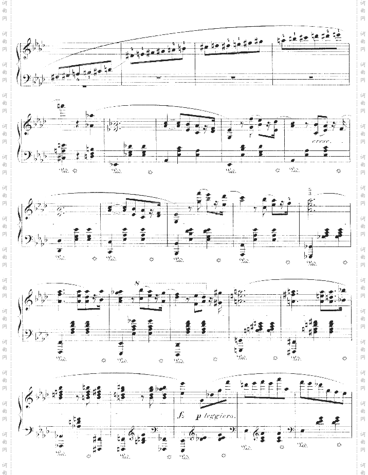 降A大调圆舞曲作品42