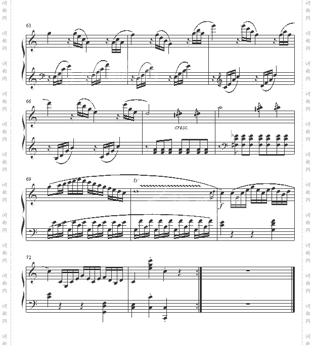 奏鸣曲SonatasK545