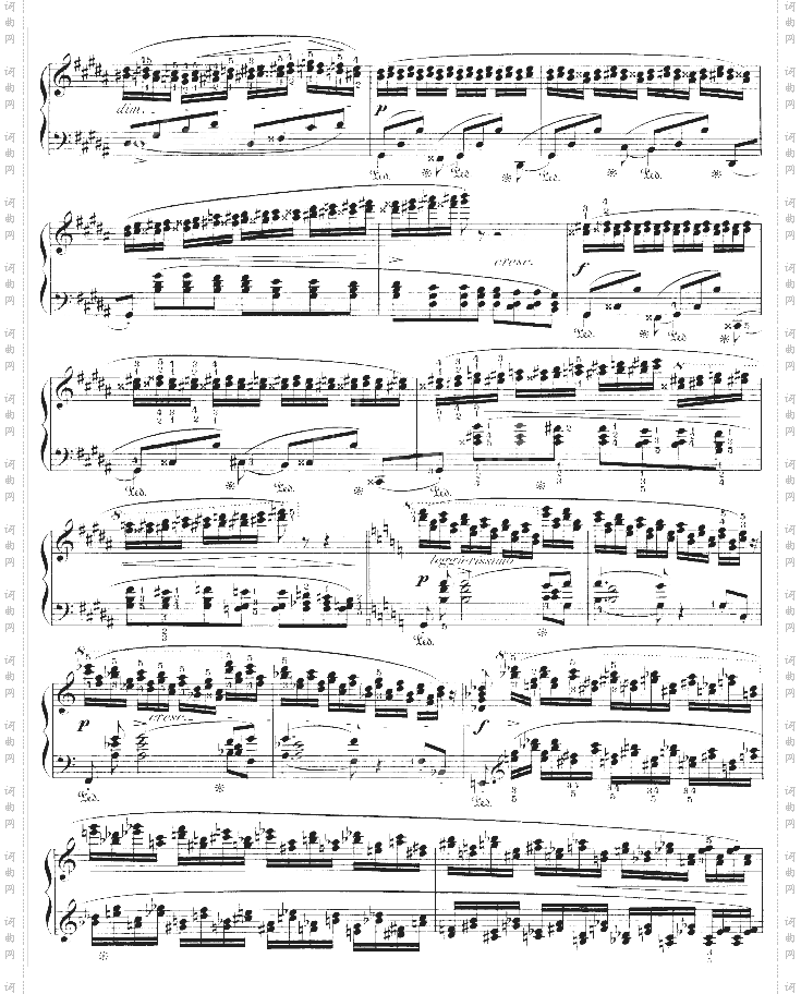 升g小调练习曲作品25-6