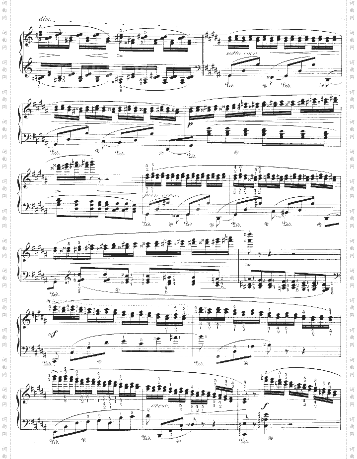 升g小调练习曲作品25-6