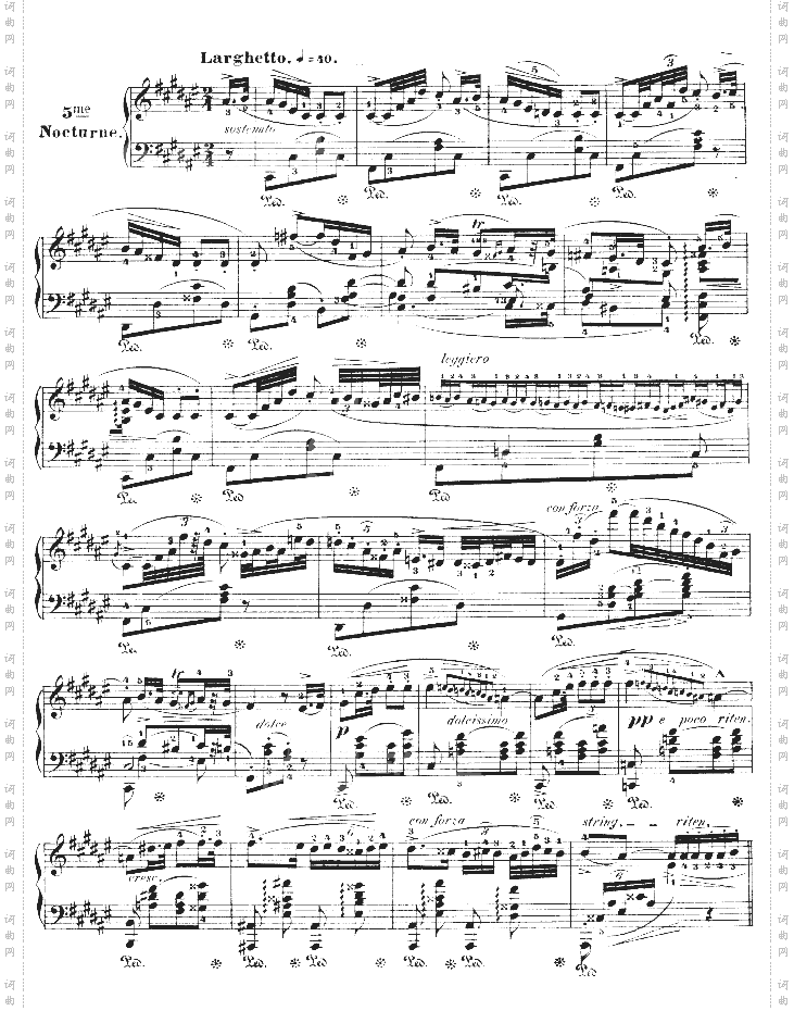 升F大调夜曲作品15号-NocturneOp.15No.3