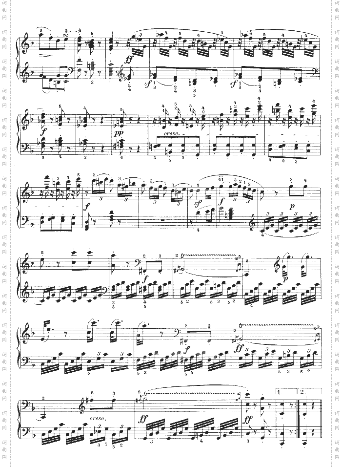 F大调第六钢琴奏鸣曲-Op.10—2