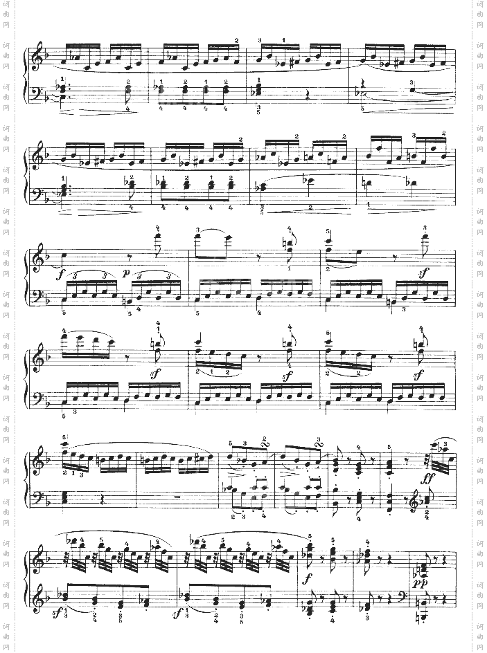 F大调第六钢琴奏鸣曲-Op.10—2