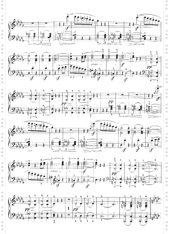 F大调第六钢琴奏鸣曲-Op.10—2