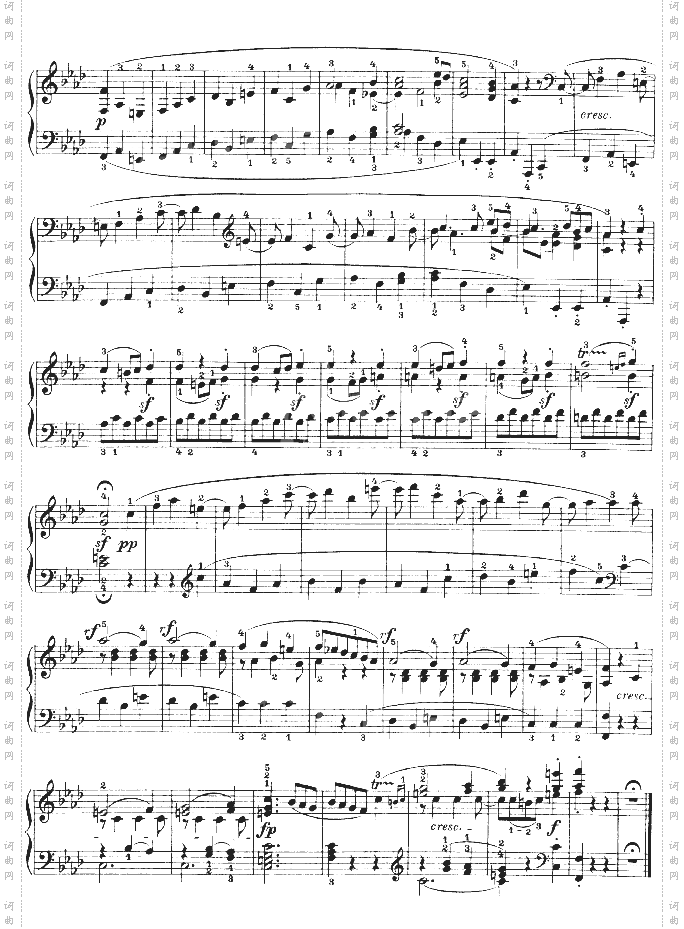 F大调第六钢琴奏鸣曲-Op.10—2