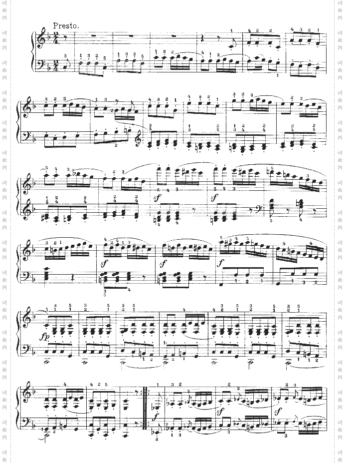 F大调第六钢琴奏鸣曲-Op.10—2