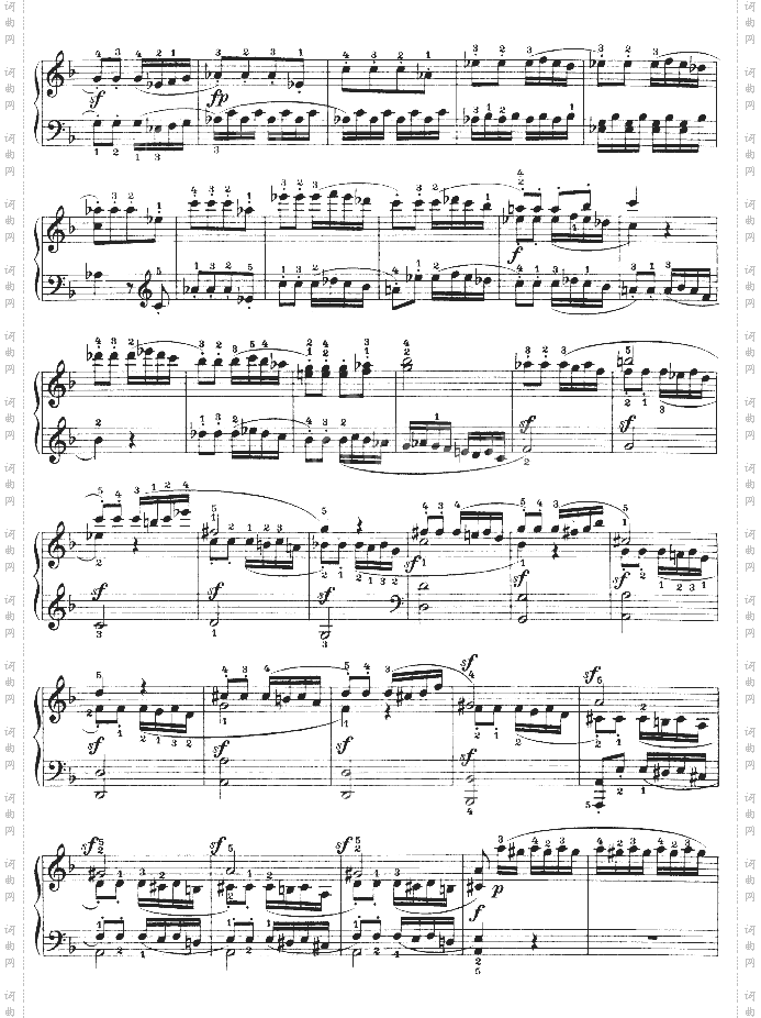 F大调第六钢琴奏鸣曲-Op.10—2