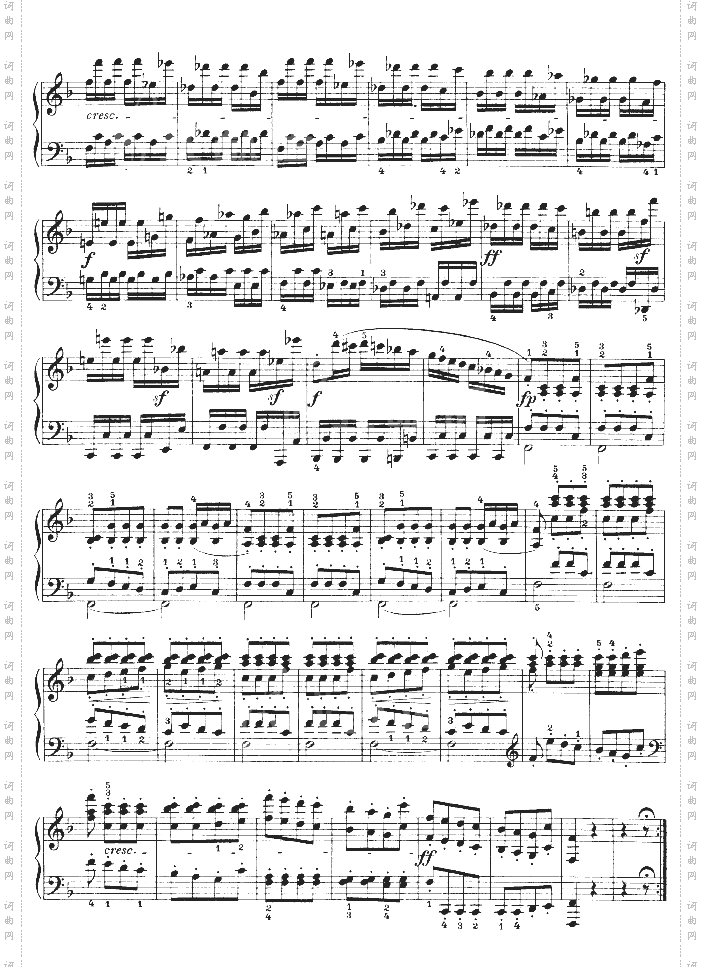 F大调第六钢琴奏鸣曲-Op.10—2