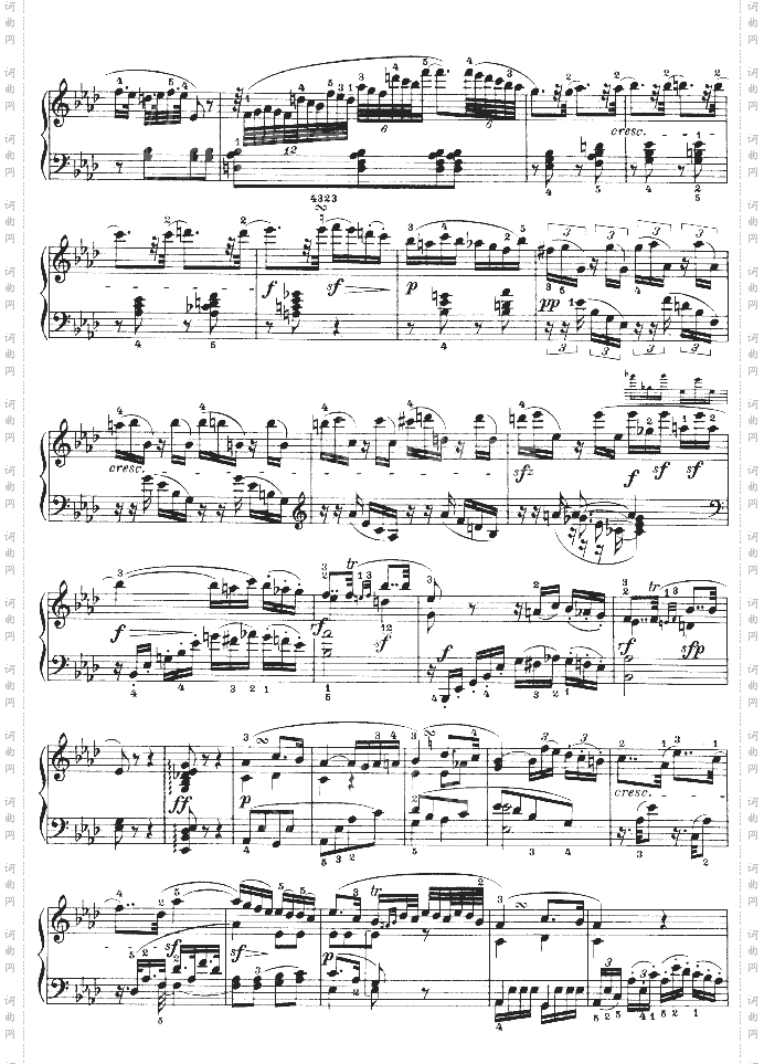 C小调第五钢琴奏鸣曲-Op.10—1