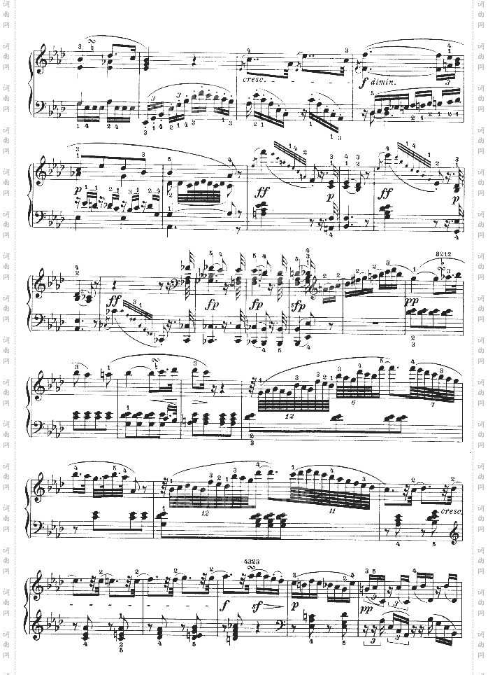 C小调第五钢琴奏鸣曲-Op.10—1