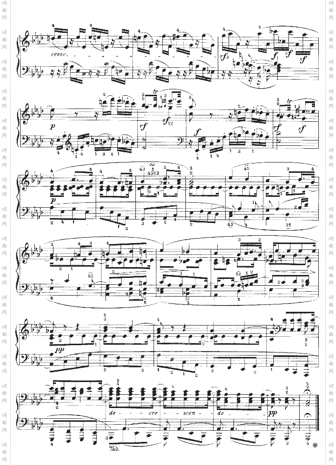 C小调第五钢琴奏鸣曲-Op.10—1